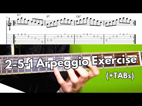 2 5 1 Arpeggio Exercise: Melodic Connections (Guitar) - Federico Bertolasi