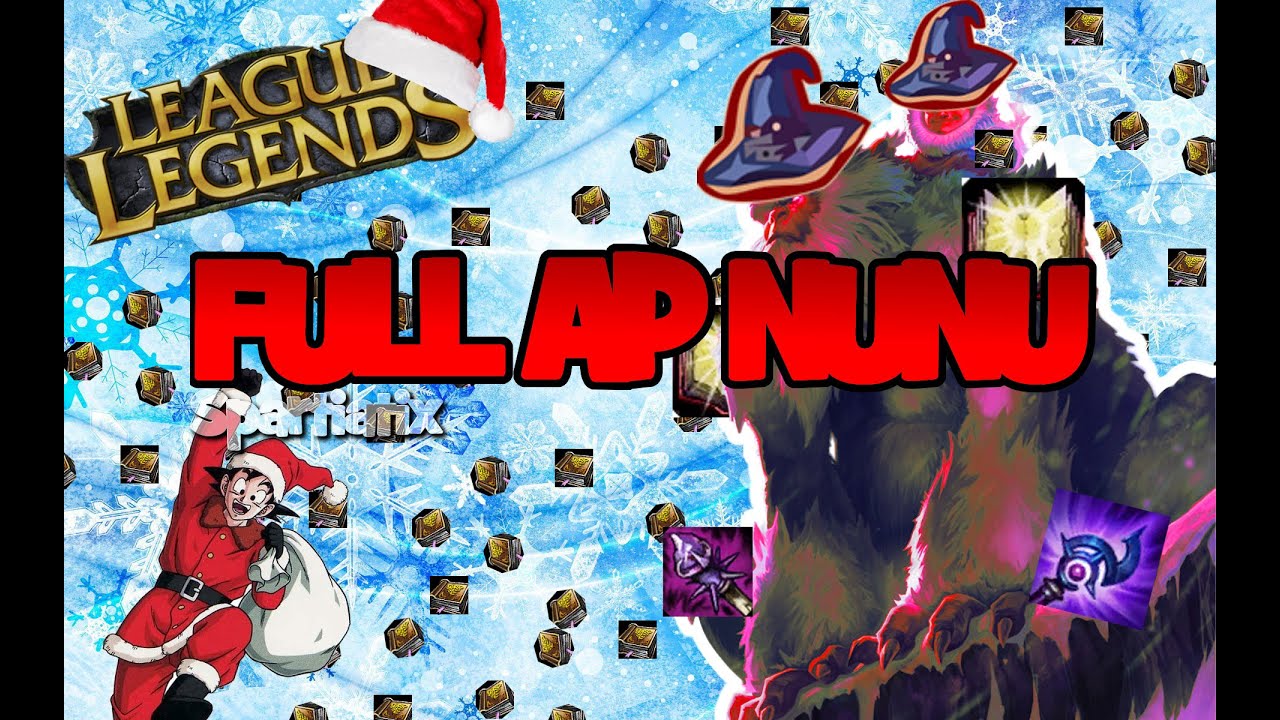 League of Legends - FULL AP NUNU - Ta śnieżka jest chora! + Święta
