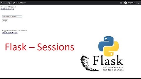 Flask – Sessions
