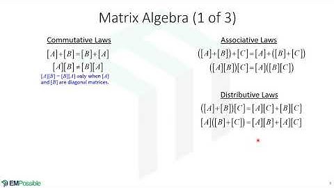 Lecture -- Matrix Operations