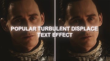 How to Edit Popular Turbulent Displace Text Effect | After Effects Tutorial