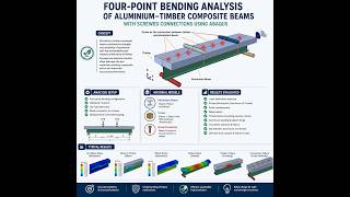 Four-point bending test of aluminium-timber composite beams with screwed connections