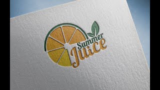 TP -  CONCEPTION D'UN LOGO DE JUS DE FRUIT - ILLUSTRATOR CC