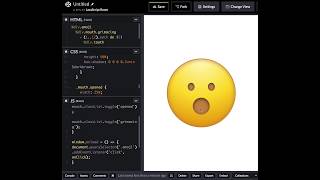 [HTML/CSS] Apple emoji grimacing face and opened mouth