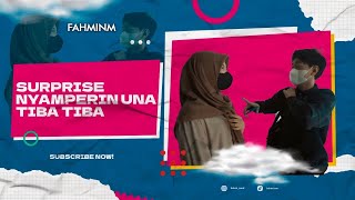 UNA KAGET TIBA2 FAHMI DI PADANG!