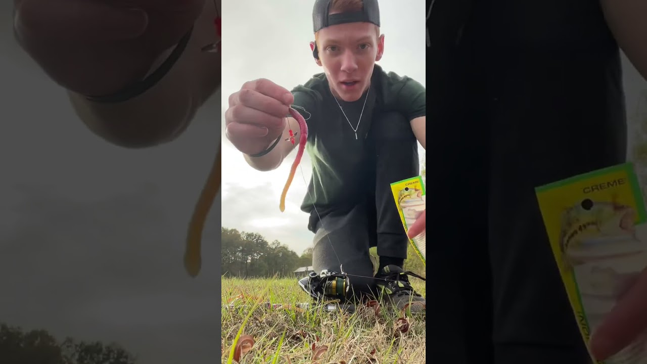 How was my flip!?!? Fishing with a old fashioned creme worm!