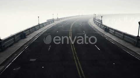 Long Bridge in Misty Fog | Motion Graphics - Envato elements