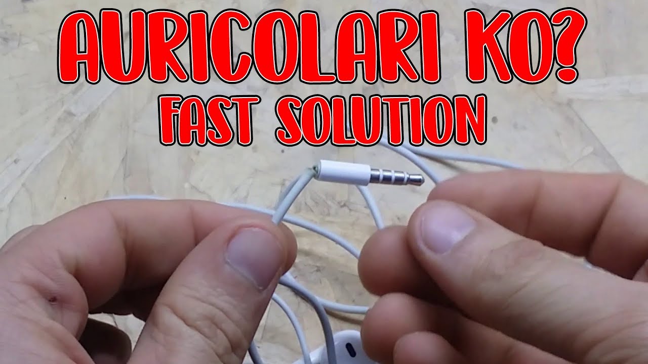 AGGIUSTARE AURICOLARI PER SEMPRE - YouTube