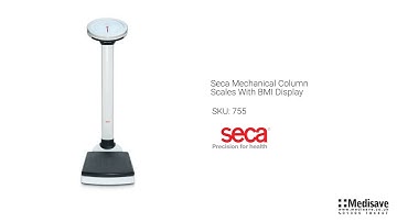 Seca Mechanical Column Scales With BMI Display 755