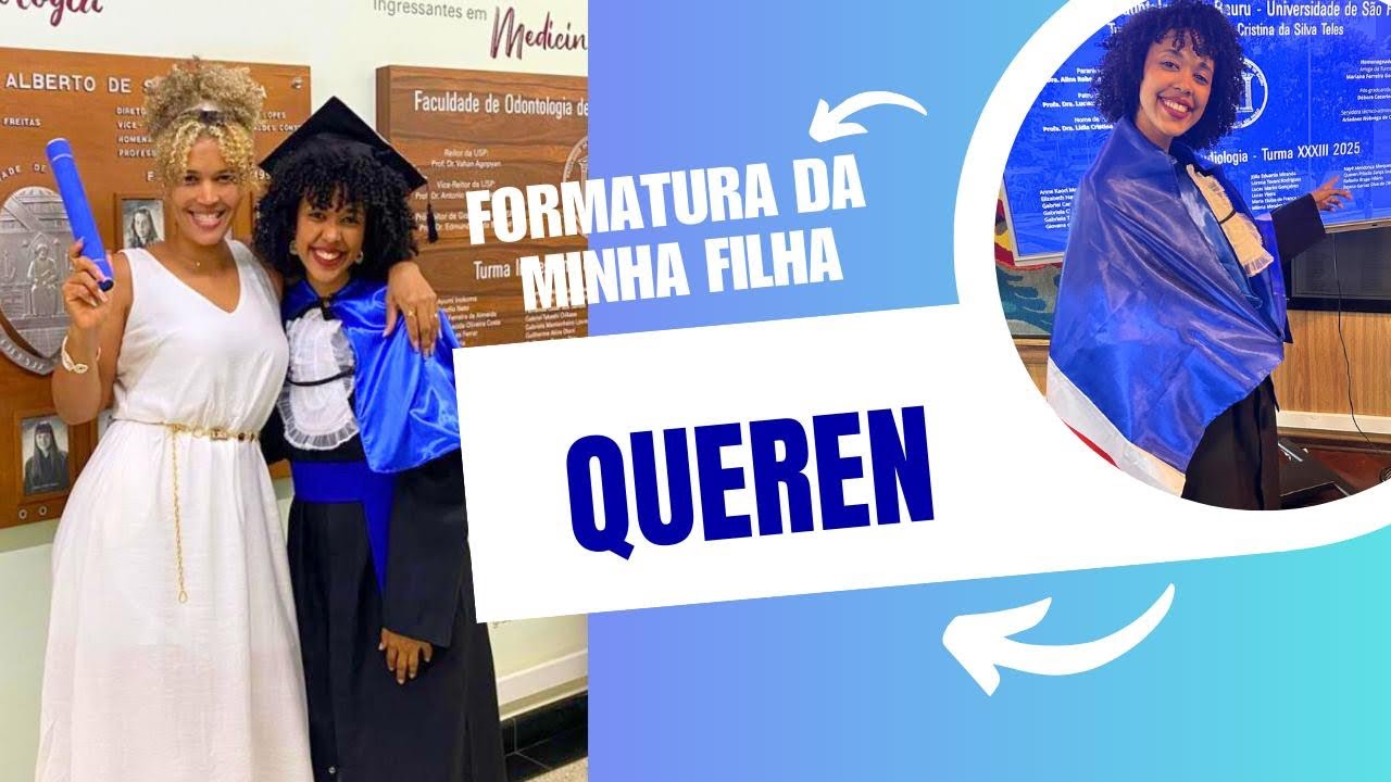 Formatura 🎓 da minha filha Querén no Brasil 🇧🇷 