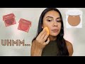 NEW HUDA BEAUTY GLOWISH LUMINOUS POWDER FOUNDATION & BLUSHES REVIEW | TOO MUCH GLOW?