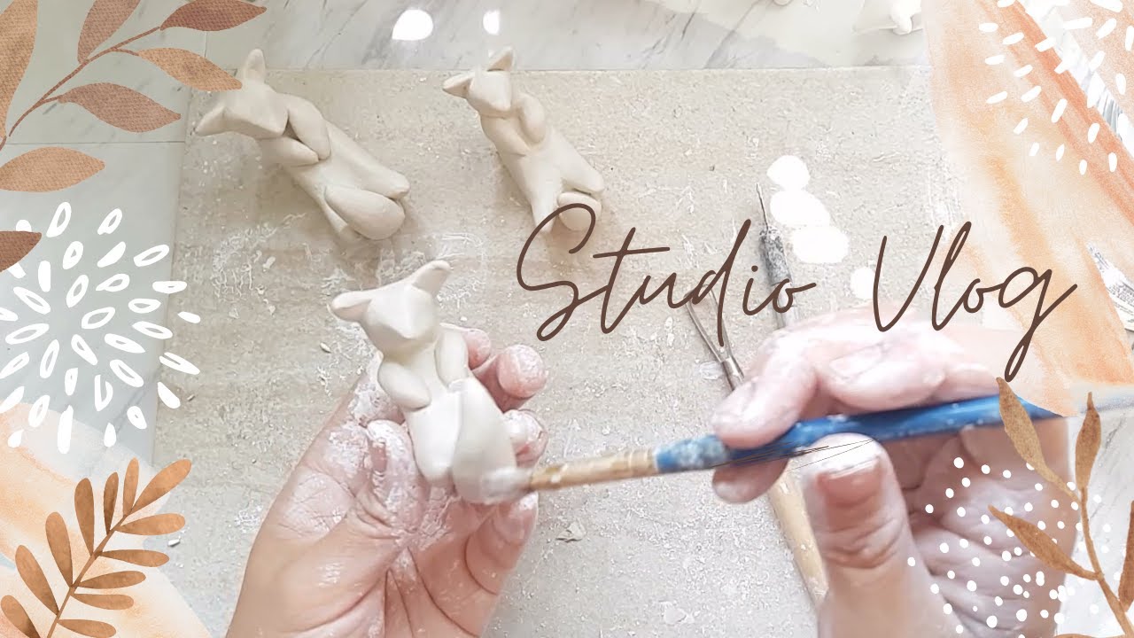 Packing Orders, visit to a rose field, sculpting ceramic animals for a commission - Studio Vlog #8