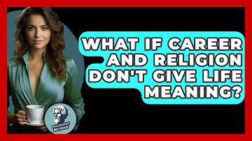 What If Career And Religion Don