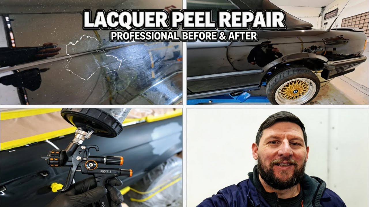 car bumper repairing lacquer peel on car