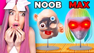 Noob vs MAX LEVEL in Funny SCULPT PEOPLE App Game! screenshot 4