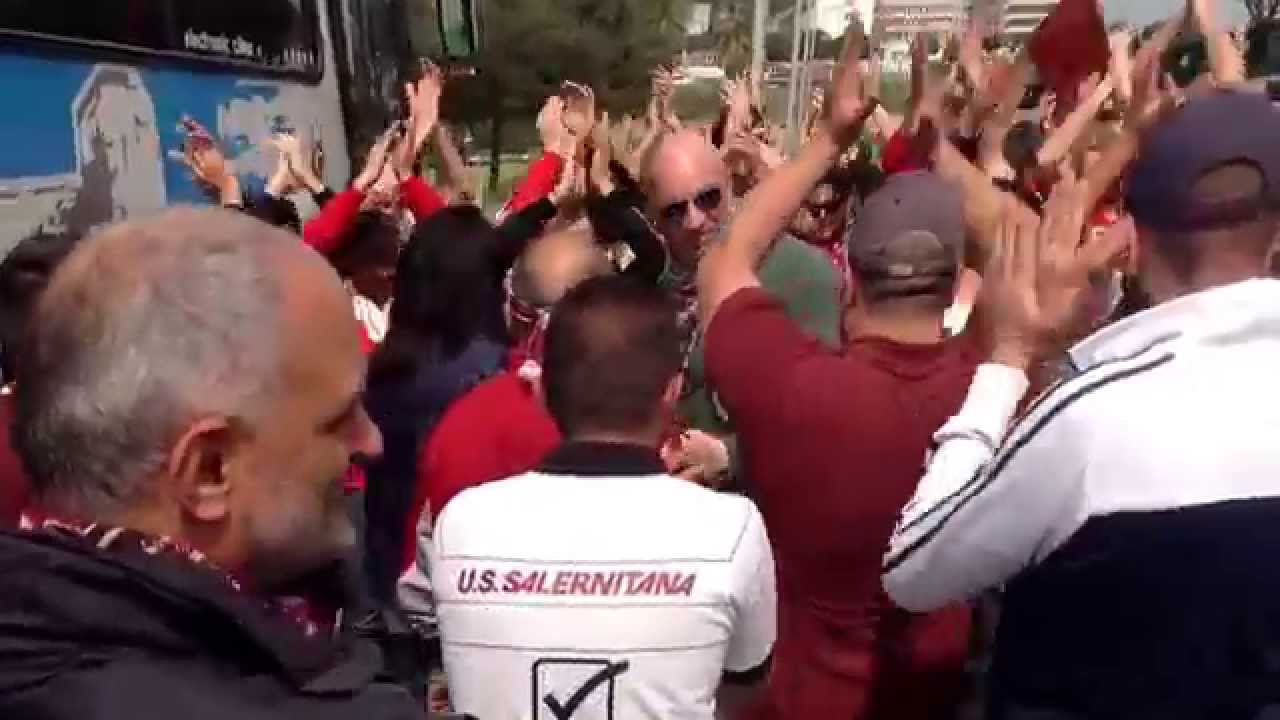 Salernitana - Barletta, l'arrivo dei tifosi del Barletta