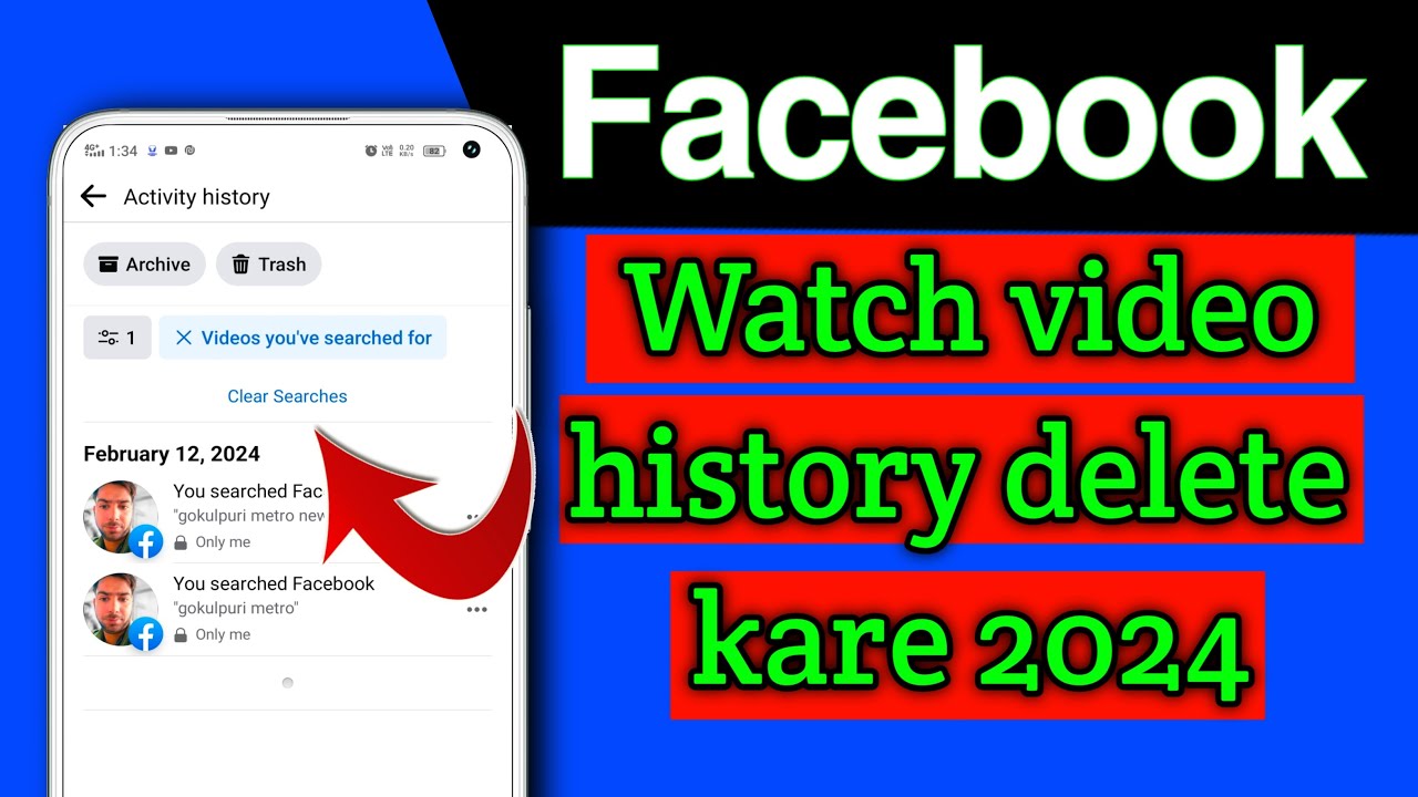 How to delete Facebook watch video history facebook watch history