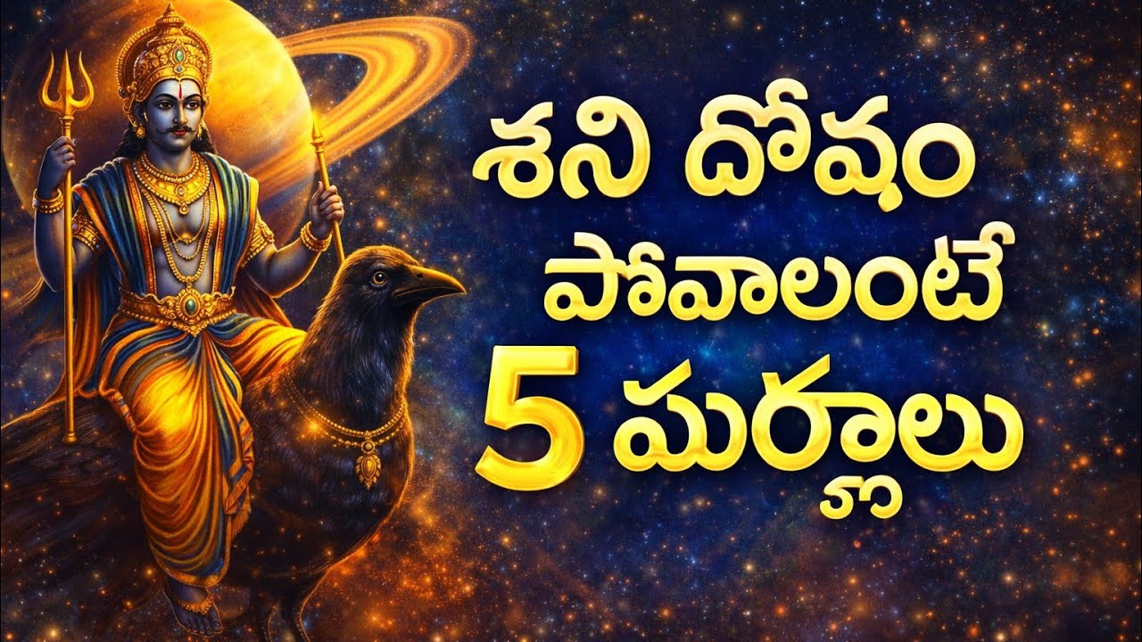  దోషం వెంటనే తగ్గించే 5 శక్తివంతమైన మార్గాలు 🔱 | Shani Dosha Remedies Telugu