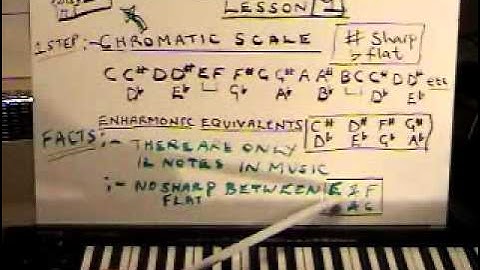 Free MUSIC THEORY LESSON 1/ 37 ( the chromatic scale)