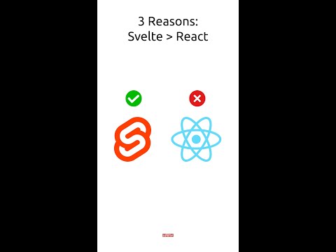 3 Reasons Svelte is better than React | #shorts