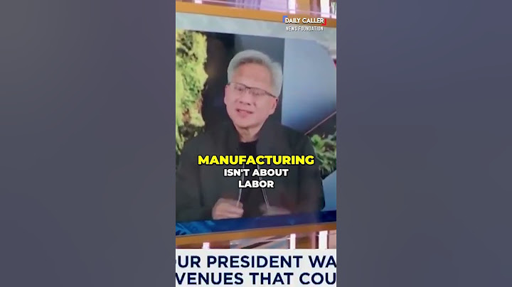 NVIDIA CEO Jensen Huang PRAISES Trump’s 'Bold Vision' to Re-Industrialize America