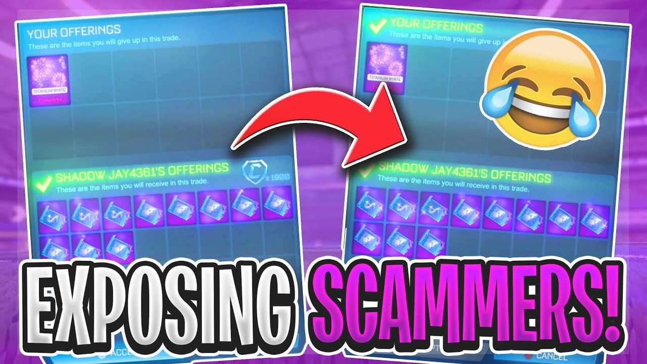 EXPOSING SCAMMERS IN ROCKET LEAGUE!!!
