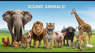 Animal Sounds For Kids Fun Learning Video With Real Animal Noises