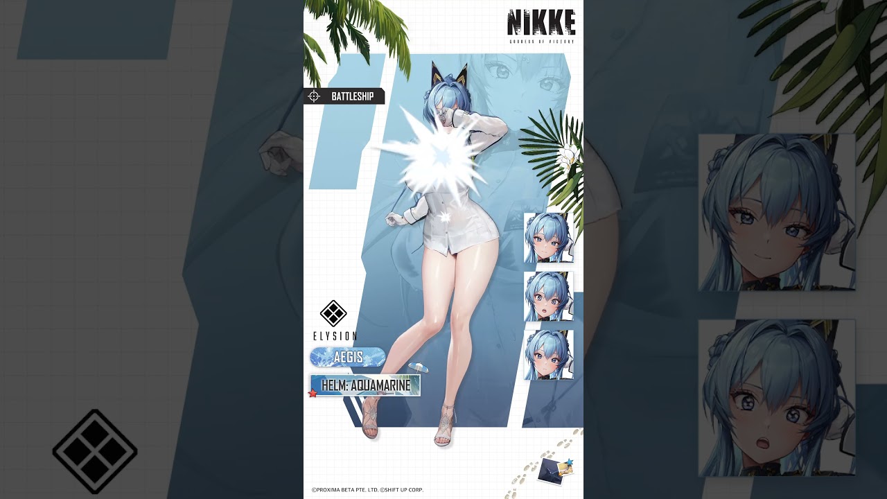 Nikke helm aquamarine