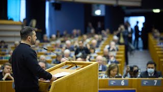 Виступ Зеленського на спеціальному пленарному засіданні Європейського парламенту