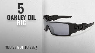 Top 10 Oakley Oil Rig [ Winter 2018 ]: Oakley Men's Oil Rig Iridium Sunglasses,Matte Black