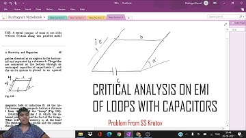 CRITICAL ANALYSIS ON EMI OF LOOPS WITH CAPACITORS | Problem From SS Krotov