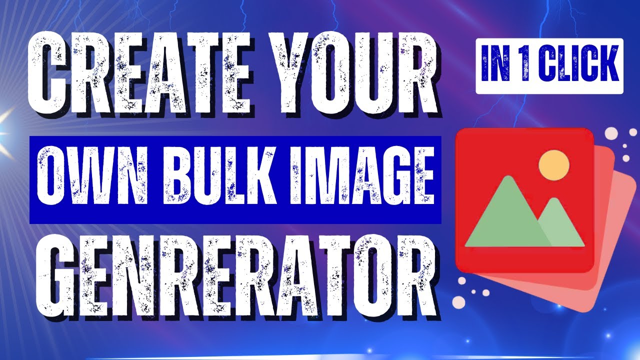 Create Your Own Bulk Image Genrerator in just a single click Without a single line of code