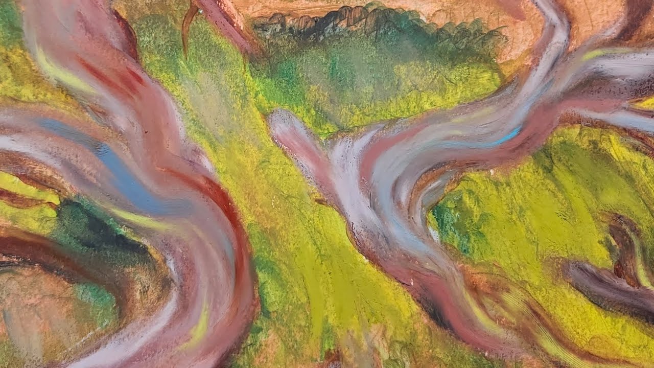 Using Turpenoid with Sennelier oil pastels 