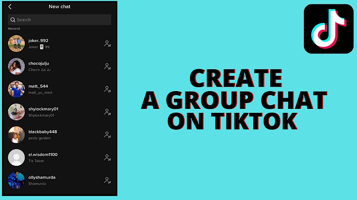Can you make group chats on tiktok