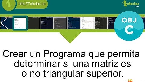 POO + arrays + Objective C (triangular superior de una matriz)