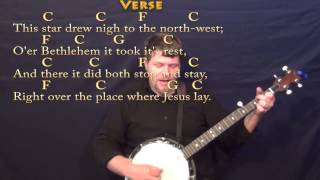 The First Noel - Banjo Cover Lesson in C with Chords/Lyrics