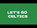 RAW Let S Go Celtics Chant Organ Boston Celtics Offense 