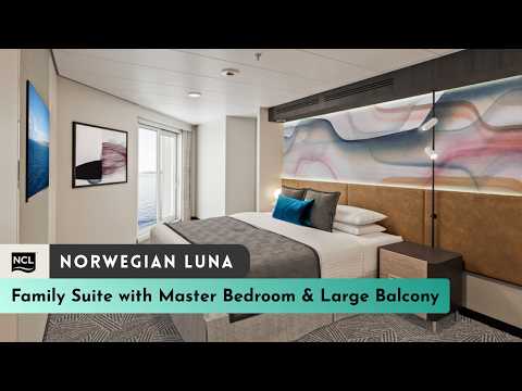Norwegian Luna Family Suite with Large Balcony walkthrough tour