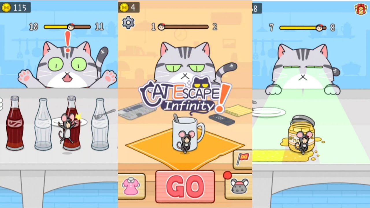 Cat 😺 Escape Infinity Gameplay Walkthrough | level 1 - 10 Non-stop cat chase!