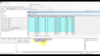 How to process quarry attribute and data export in ARC GIS 10.5