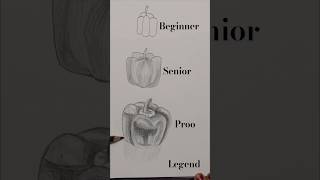 Bell 🫑  Pepper | How to draw Capsicum | Realistic Bell 🫑 Pepper | Drawing