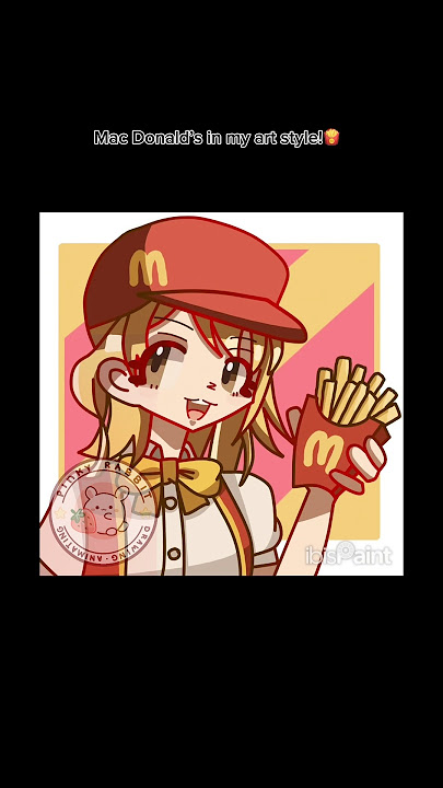 🍟Mac Donald’s in my art style! 😆 #drawing #macdonald #oc #yum