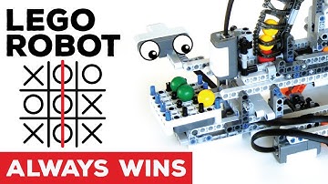 LEGO MINDSTORMS Robot plays Tic Tac Toe and wins 100% of the times!