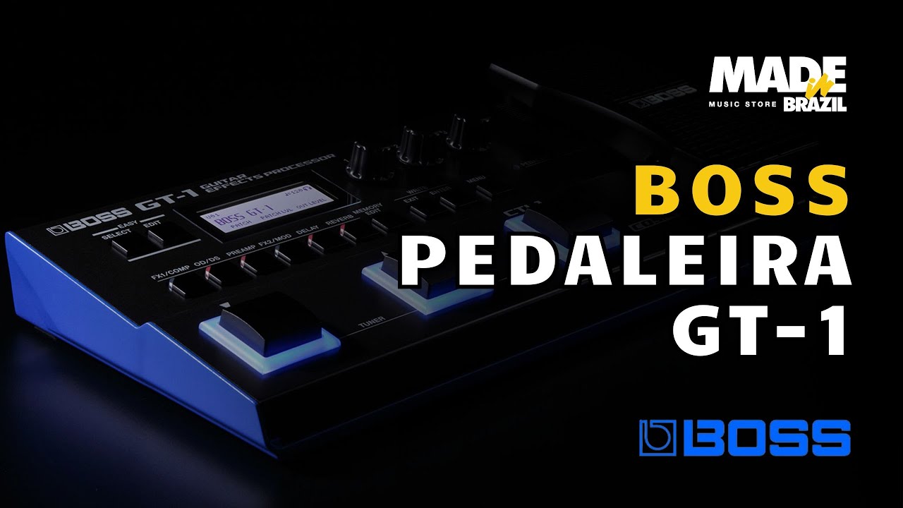 Pedaleira Boss GT-1 Processador Multi Efeito para Guitarra