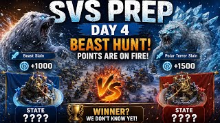 🔥 SVS Prep Day 3: Beast Hunt Madness! The Race Is TOO CLOSE! 🐻⚔️