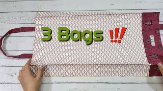 3 Practical Bags 3 Different Design | Quick and Easy To Make At Home