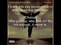 Breaking Benjamin - Until the End Lyrics
