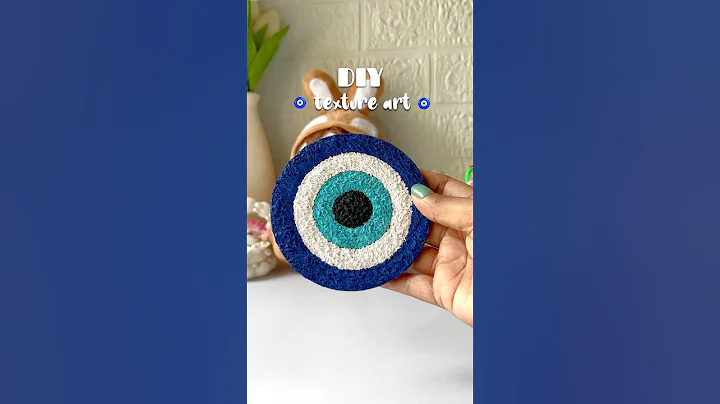 Tissue paper art 🧿 #shorts  #viralshort #textureart #tissuepaperart #evileye #diy #crafting #diy thumbnail