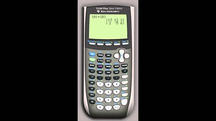 TI 84 Matrix Addition Subtraction and Multiplication