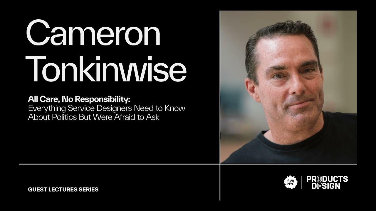MFA Products of Design Guest Lecture with Cameron Tonkinwise YouTube